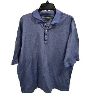 Bobby Jones‎ Collection Mens XXL Blue Golf Polo Shirt Short Sleeve Embroidered